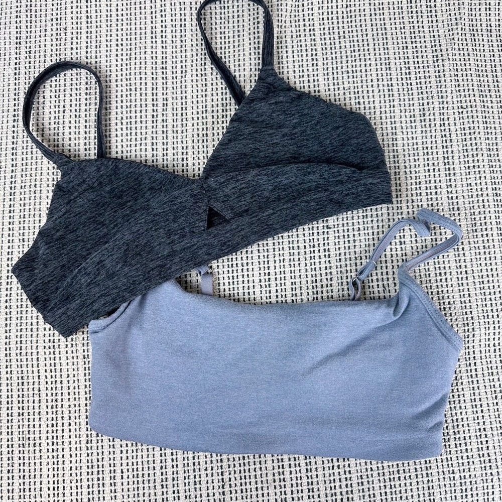 Alo Vuori Bralette Bundle Women Size XS Gray Blue Yoga Activewear Lot